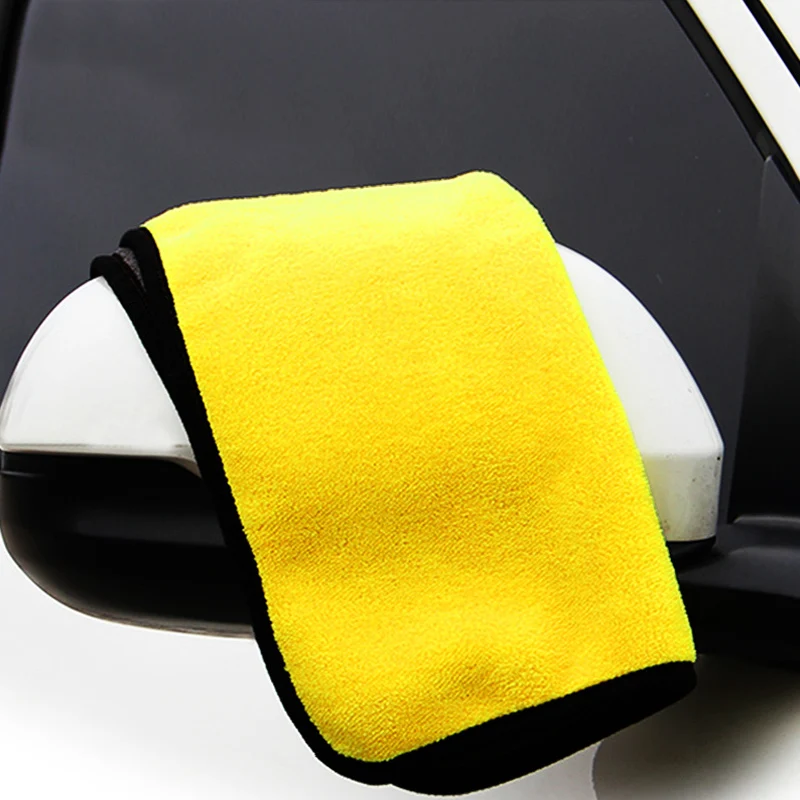 

Car Wash Microfiber Towel Size 30*30CM Car Cleaning Drying Cloth Hemming Car Care Cloth Detailing Car Wash Towel For Toyota