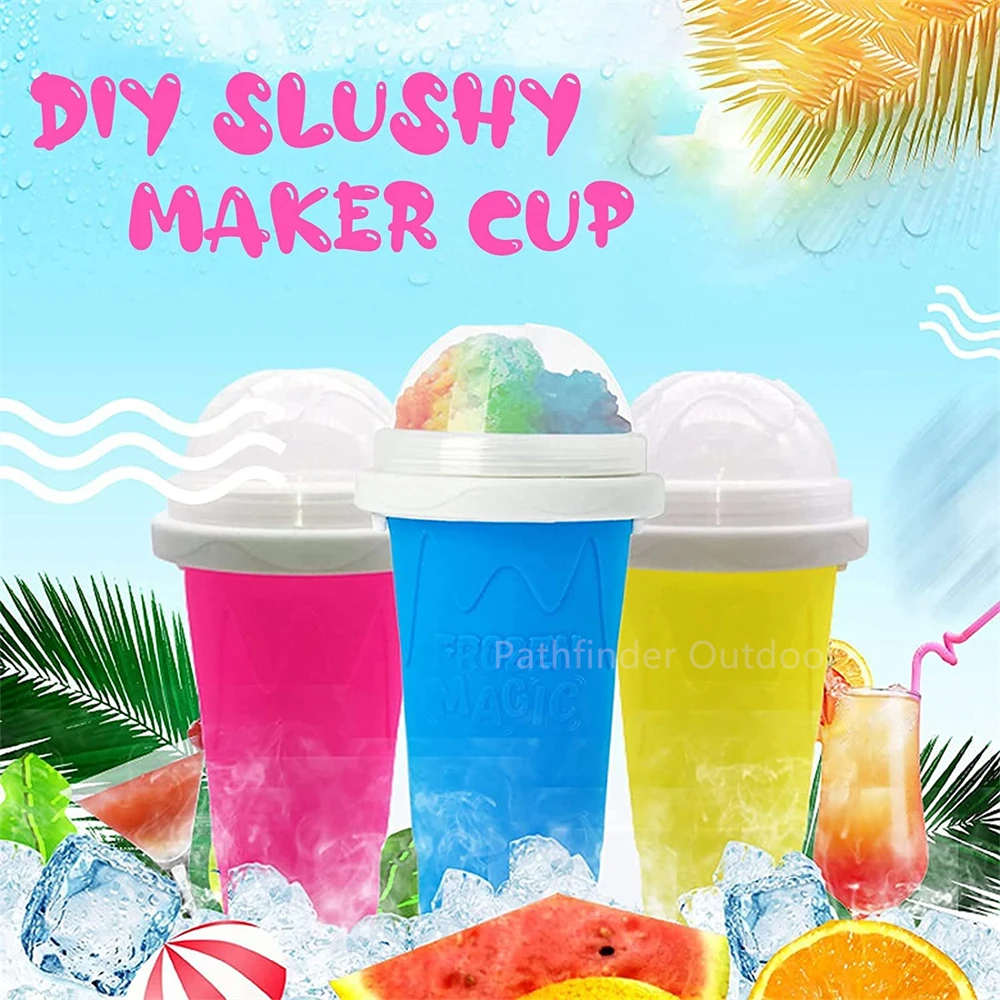 Ice Maker Cup 500ML Smoothies Cup DIY Ice Cream Quick Frozen Silicone