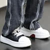 Sneakers Casual Mens Designer White Board Shoes Fashion Microfiber Leather Breathable Height Increased Flat Platform Sport Shoes 5