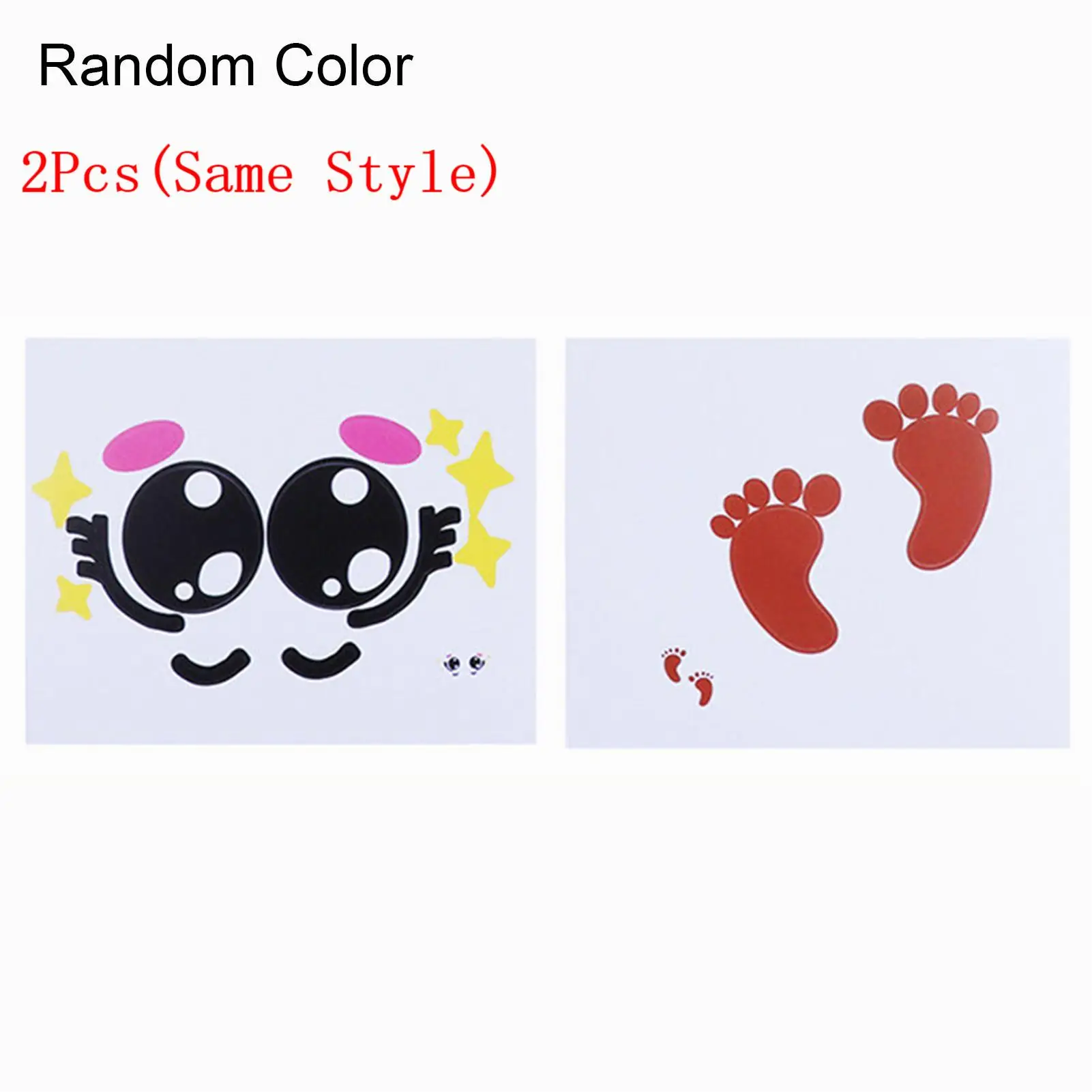 Belly Stickers Cute Cartoon Expression Pregnant Facial Belly Stickers Random Color Temporary Tattoos Photo Prop 2Pcs tattoo sticker temporary tattoos