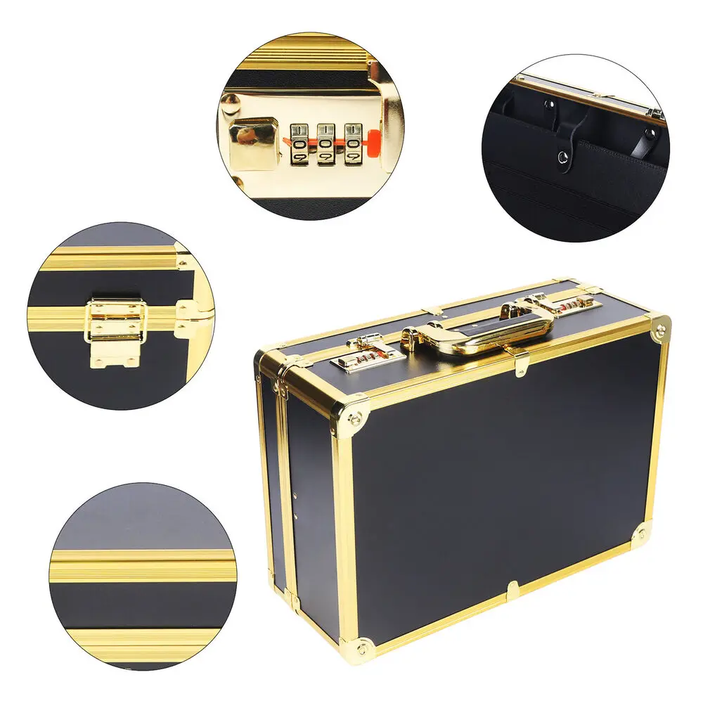 Suitcase Storage Box Barber Carrying Case Clipper Trimmer Organizer PasswordLock