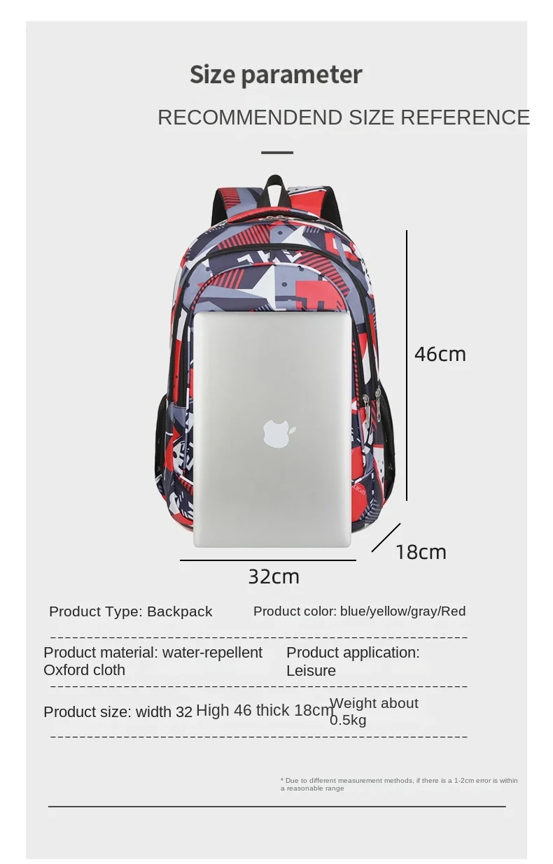 2026 Mode Große Kapazität Gute Qualität Computer Rucksack Für Männer Und Frauen Gedruckt Wasserdicht Casual Student Rucksack Im Angebot – Detail 20