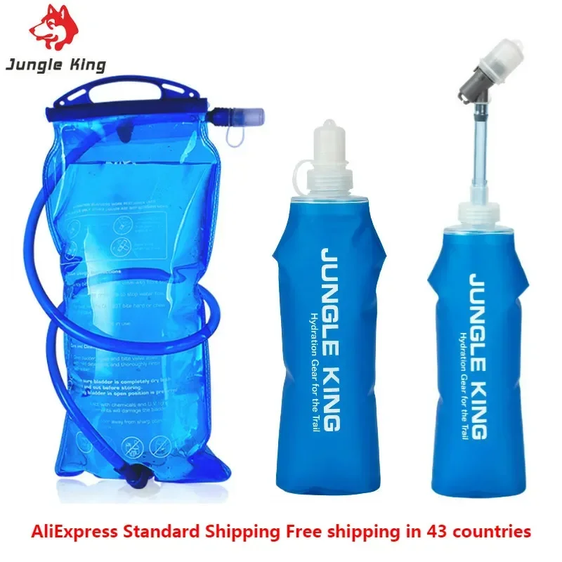500ml Water Bottle Flask Storage Container BPA Free for Running Hydration Belt Backpack Waist Bag Vest Camping