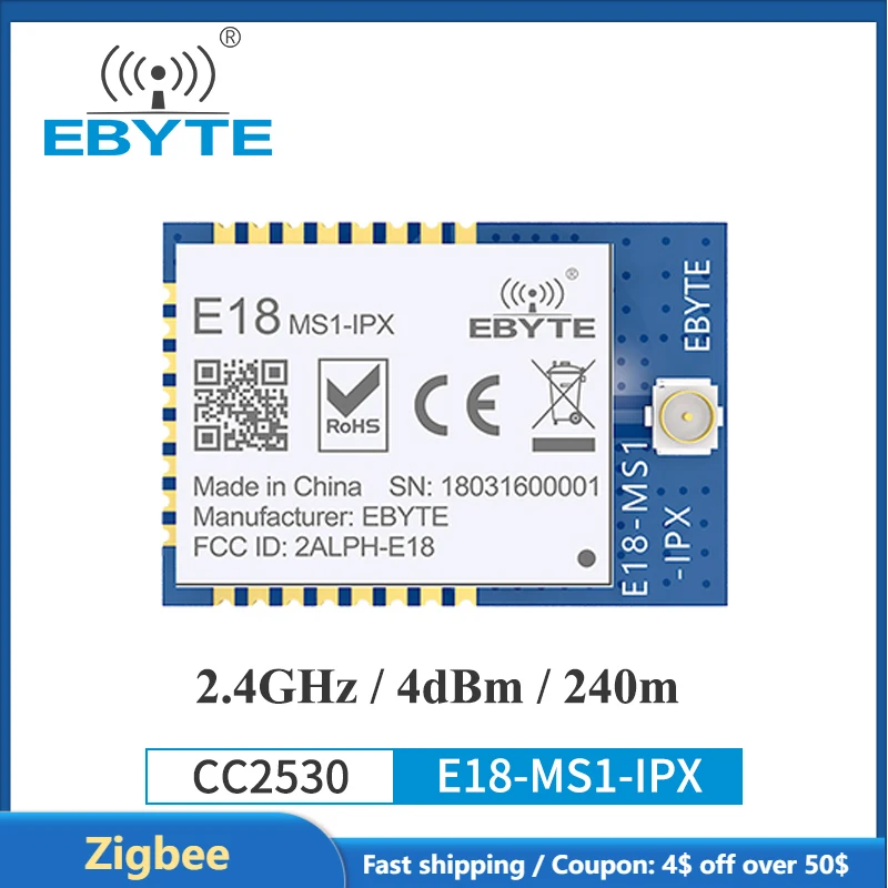 EBYTE 2 4 ГГц CC2530 Zigbee Беспроводной Модуль Автоматизации умного дома сетевой приемник
