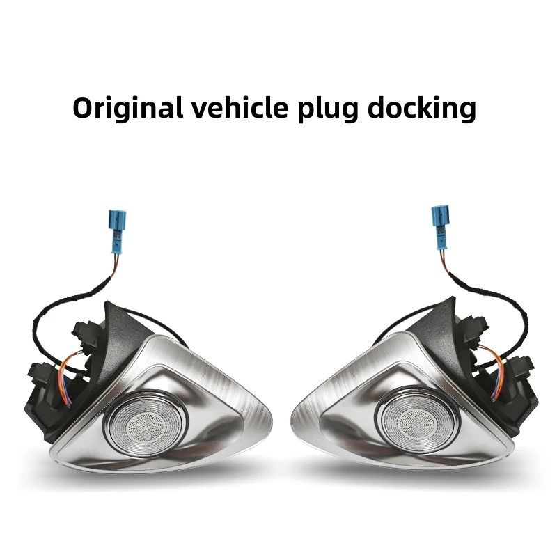 테슬라 모델 3 모델 Y용 4D 회전 트위터, 멀티 컬러 LED 주변 조명 앱 제어, 자동차 스피커 경적 수리 액세서리