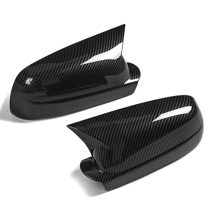 Rhyming für VW Golf 4 MK4 GTI R 1997–2004, Rückspiegel-Abdeckung, Aufkleber, Gehäuse, glänzend schwarz, Kohlefaser, Seitenspiegelkappen – Detail 7