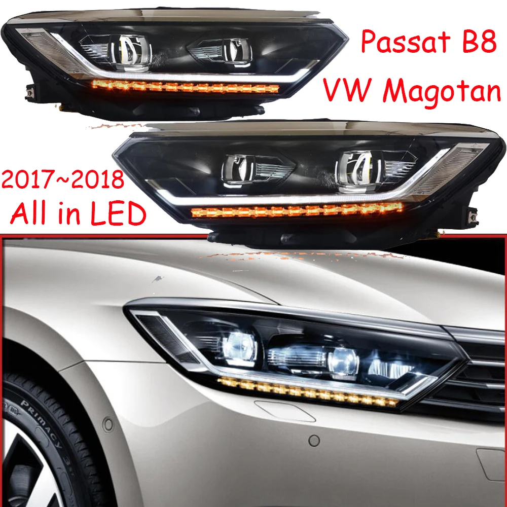 

2017~2019 Car Bupmer Head Light For Magotan Passat B8 Headlight Cruiser Car Accessories All LED Fog Passat Magotan B8 Headlamp