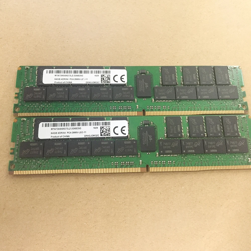 1Pcs For MT RAM 64GB 64G 4DRX4 PC4-2666V DDR4 2666 RECC MTA72ASS8G72LZ-2G6B2SG 5 1Pcs For MT RAM 64GB 64G 4DRX4 PC4-2666V DDR4 2666 RECC MTA72ASS8G72LZ-2G6B2SG - Image 3
