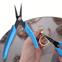 Pince professionnelle à nez d'aiguille Long, en acier à haute teneur en carbone, à nez plat, pour la fabrication de bijoux, fil de pliage, outils d'ouverture et de fermeture, 1 pièce/2 pièces 2
