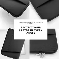 UPERFECT Polyester Laptop Sleeve Protective Case Vertical Style With Pocket Zipper For 13.3-18Inch Monitor Pad Tablet - Image 3