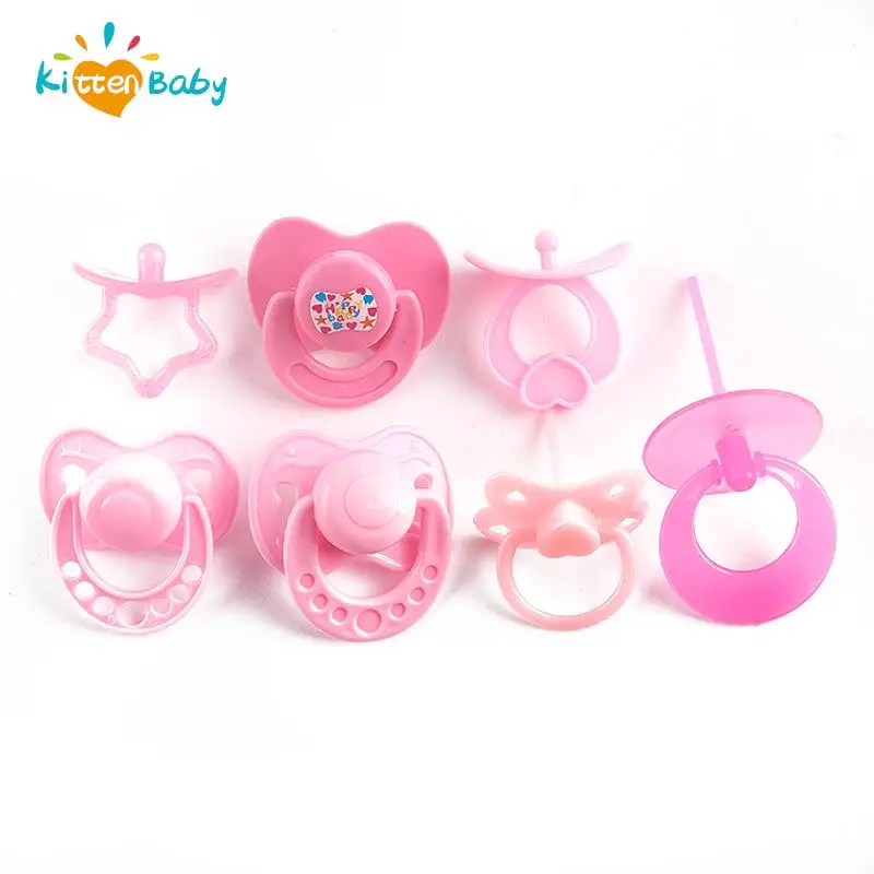 

2pcs Cute Doll Pacifier For New Reborn Baby Dolls Dummy Nipples Diaper Pants Wear Kids Toy Doll Play House Supplies