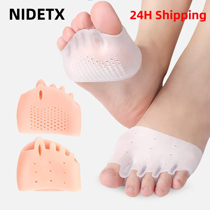 2pcs=1pair Toe Separator Hallux Valgus Corrector Finger Bunion Orthotics Protector Overlapping