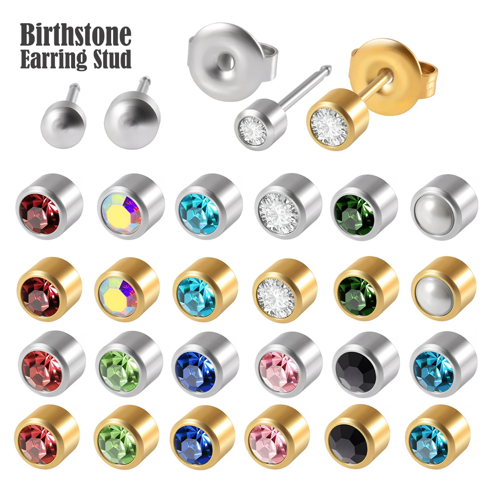 12Pairs Surgical Steel Gold&Silver Color Ear Studs Cartilage Helix Lobe Conch Piercing Earrings Fashion Piercing Body Jewelry 4