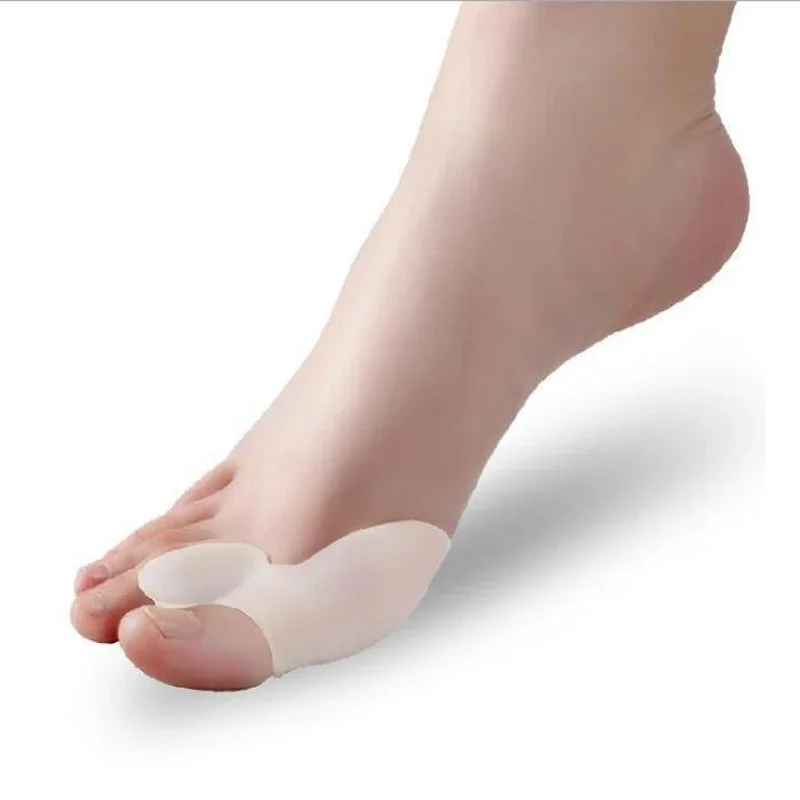 1pair Soft Silicone Gel Foot Fingers Toe Separator Alignment Bunion Pain Relief Bone Ectropion Straightener Health Care Product toe separators toe spreader finger toe separator