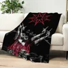 Band S-Slipknot cool Blanket Skin friendly comfort warm soft plush blanket suitable sofa living room office bedroom 5