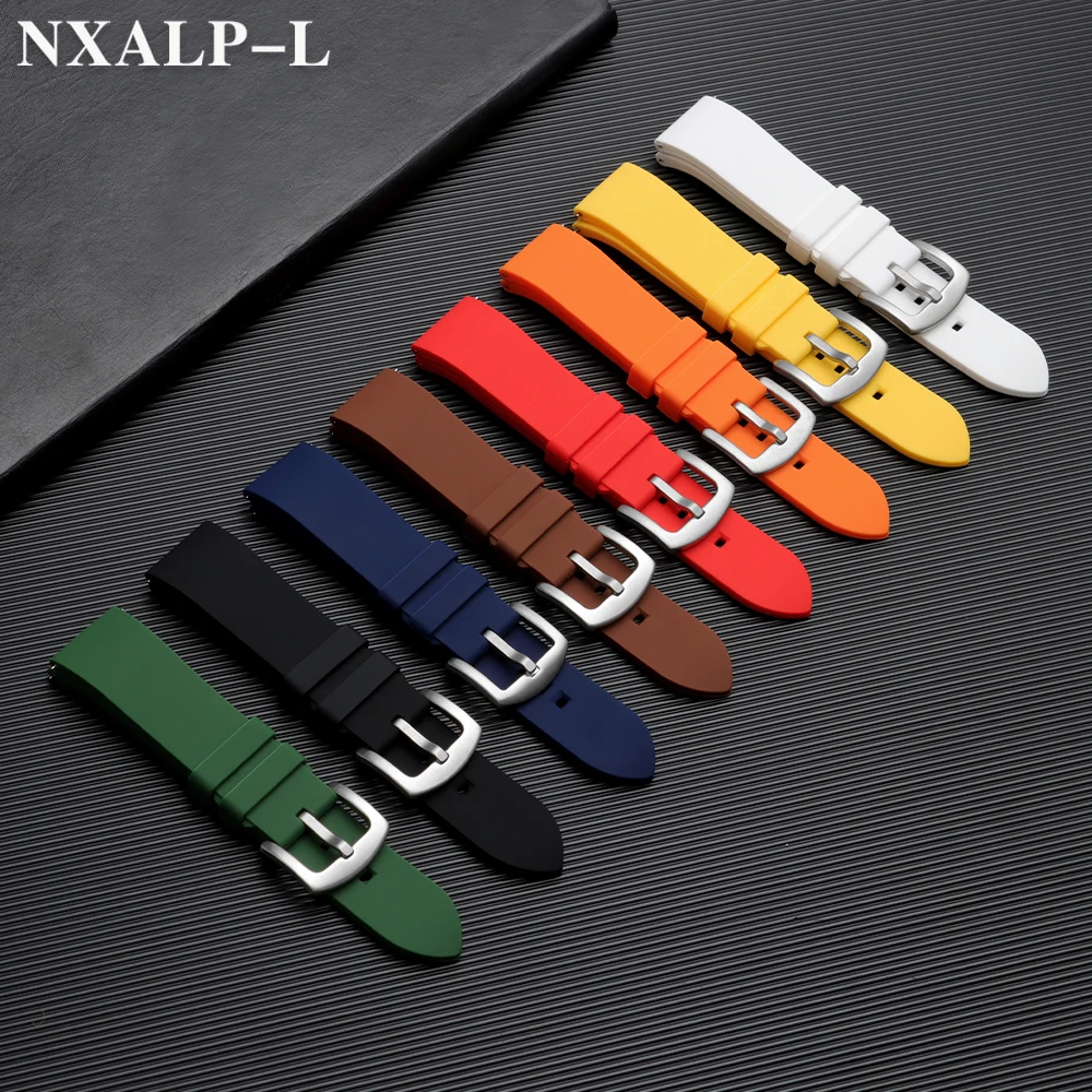 Enhanced Silicone Sport Watch Band - Men's Waterproof Strap, Various Sizes Available
