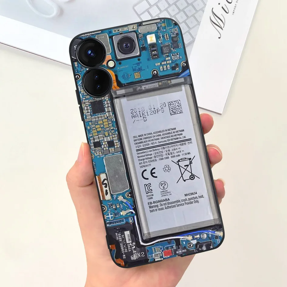 Tecno Spark 9 Pro Shockproof Silicone Case - Fashion Flower Cartoon Design