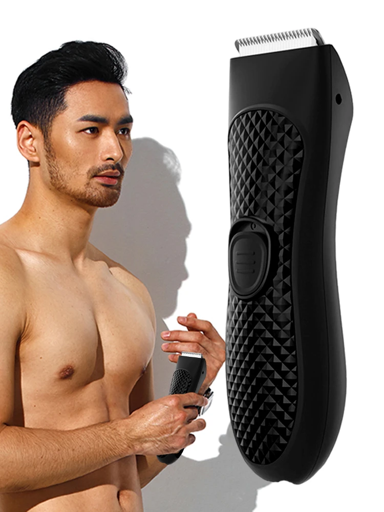Men's Electric Groin Hair Trimmer Pubic Hair Trimmer Body Grooming Clipper For Men Bikini