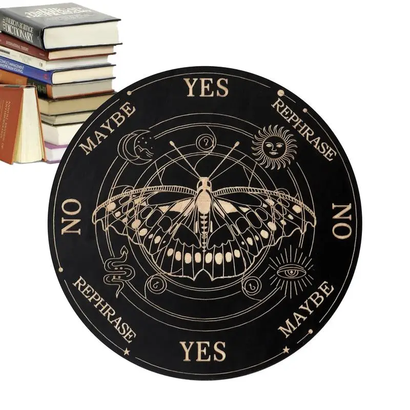 

Ouija Boards Wooden Divination Dowsing Board Ouija Spirit Board Game Decision Making Pendulum Board For Witch Altar Supplies