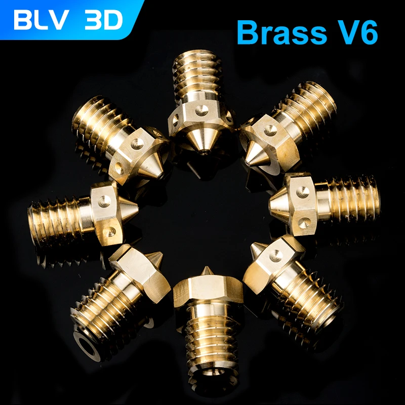 Blv top quality v6 nozzle for 3d printers hotend 4pcs lot 3d printer