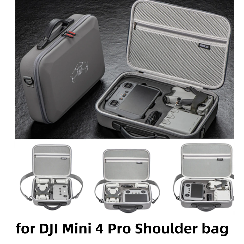 

PU Shoulder Bag for DJI Mini 4 Pro All-in-one Storage Bag Portable Storage Box for DJI Mini 4 Pro Portable Box Accessories