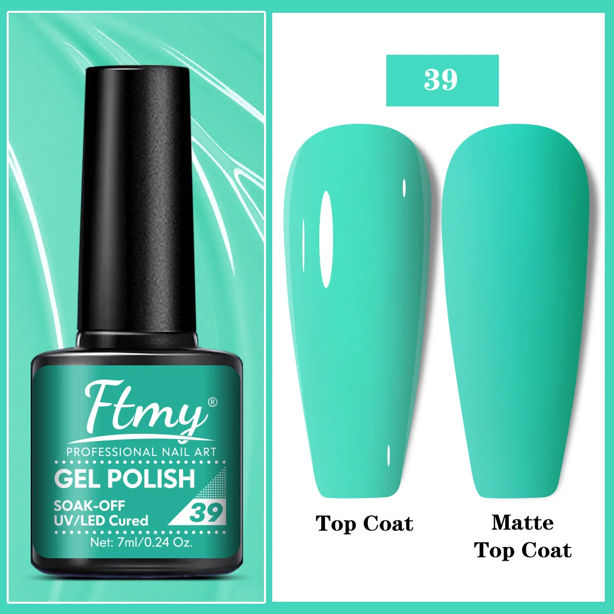Bright and Vibrant Gel Nail Polish - Ideal for Spring and Summer Manicures - UV/LED Soak Off Varnish