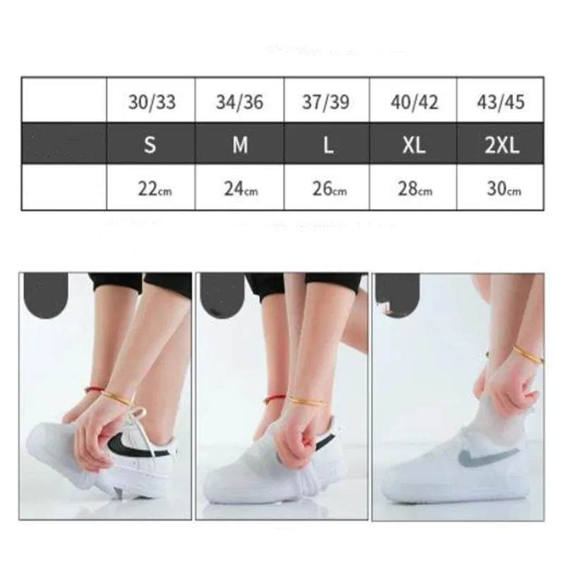 Waterproof Shoe Covers Rain Sets Of Silicone Rubber Boots Children On A Rainy Day High Thickening Antiski Outdoor Rain Boots