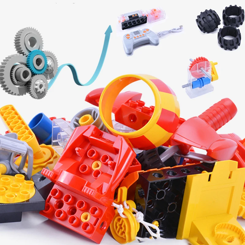 Электрические высокотехнологичные строительные блоки с большими частицами