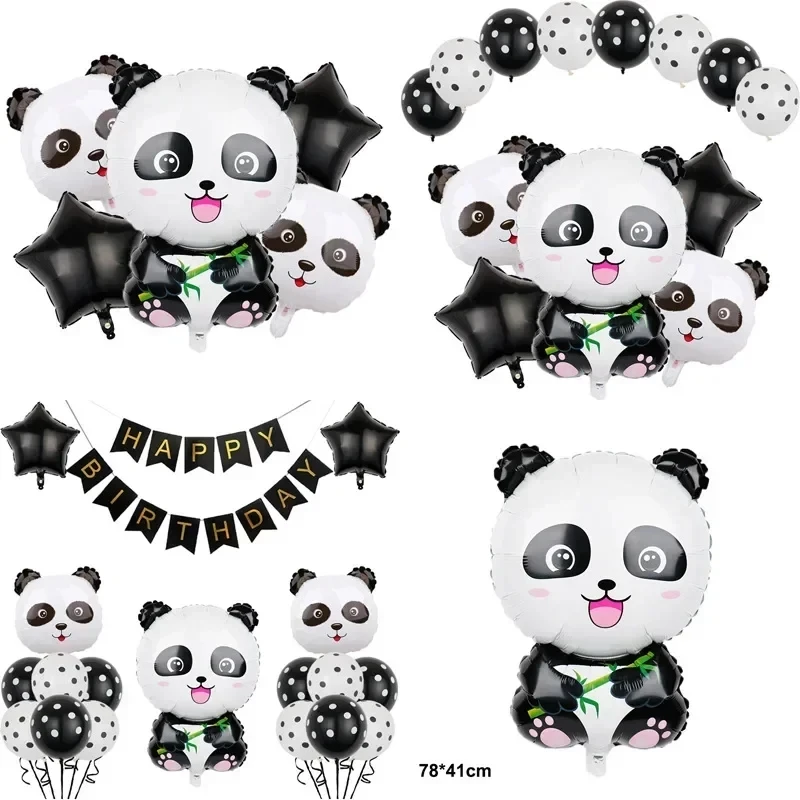 Seyal® Ghirlanda Decorativa A Tema Panda – Lunghezza 3,66 M, Larghezza 9/10 Cm, Per Feste E Pareti
