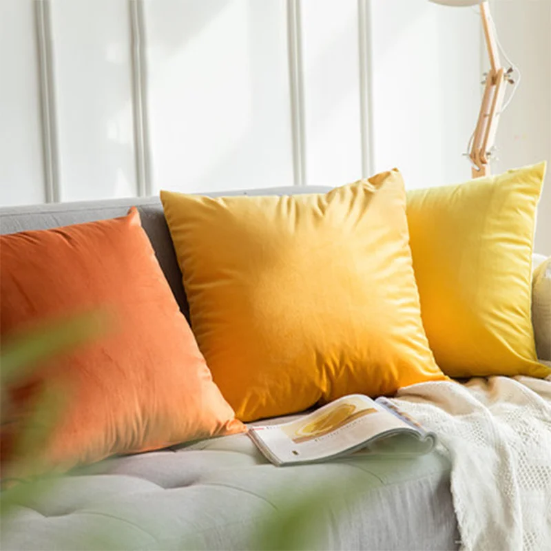 

Pillow/Decorative Velvet Pillow Cover Living Room Sofa Home Decoration 45 * 45 North Home Decoration Pillow Sofa