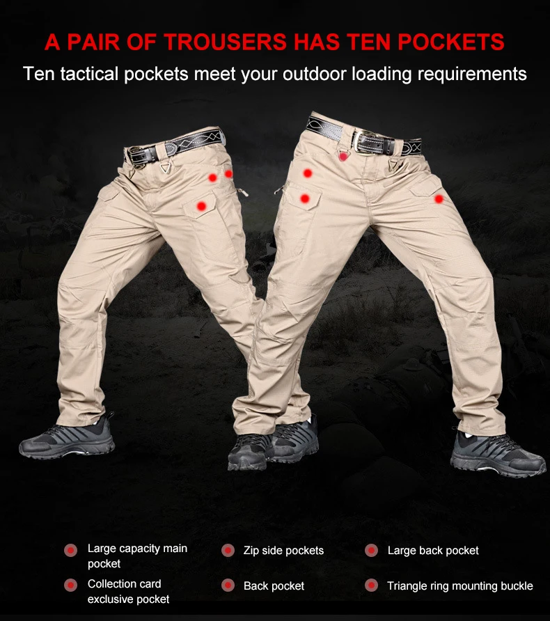 Tactical Pants Men 2023 Summer Outdoor Hiking Lightweight Trousers Elasticity Hunt Quick Dry Cargo Bottoms Multiple Pockets Pant