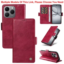 Premium Wallet Phone Case with Enhanced Protection and Stylish Design for Realme V11 5G (Wine Red)