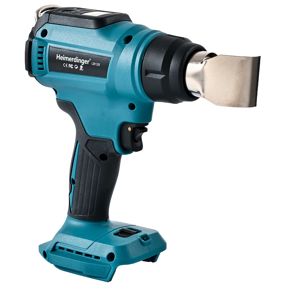 18V Cordless Heat Gun Shrink Wrapping Tool Hot Air Gun Air Dryer Soldering Thermal Blower with LED display, No battery 4
