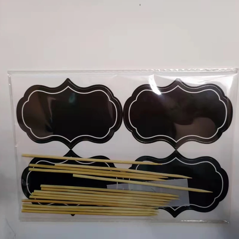 24pc Mini Blackboard Paperboard Message Slate Business Card Holder Memo Label Brand Number Table Price For Party Decor Supplies