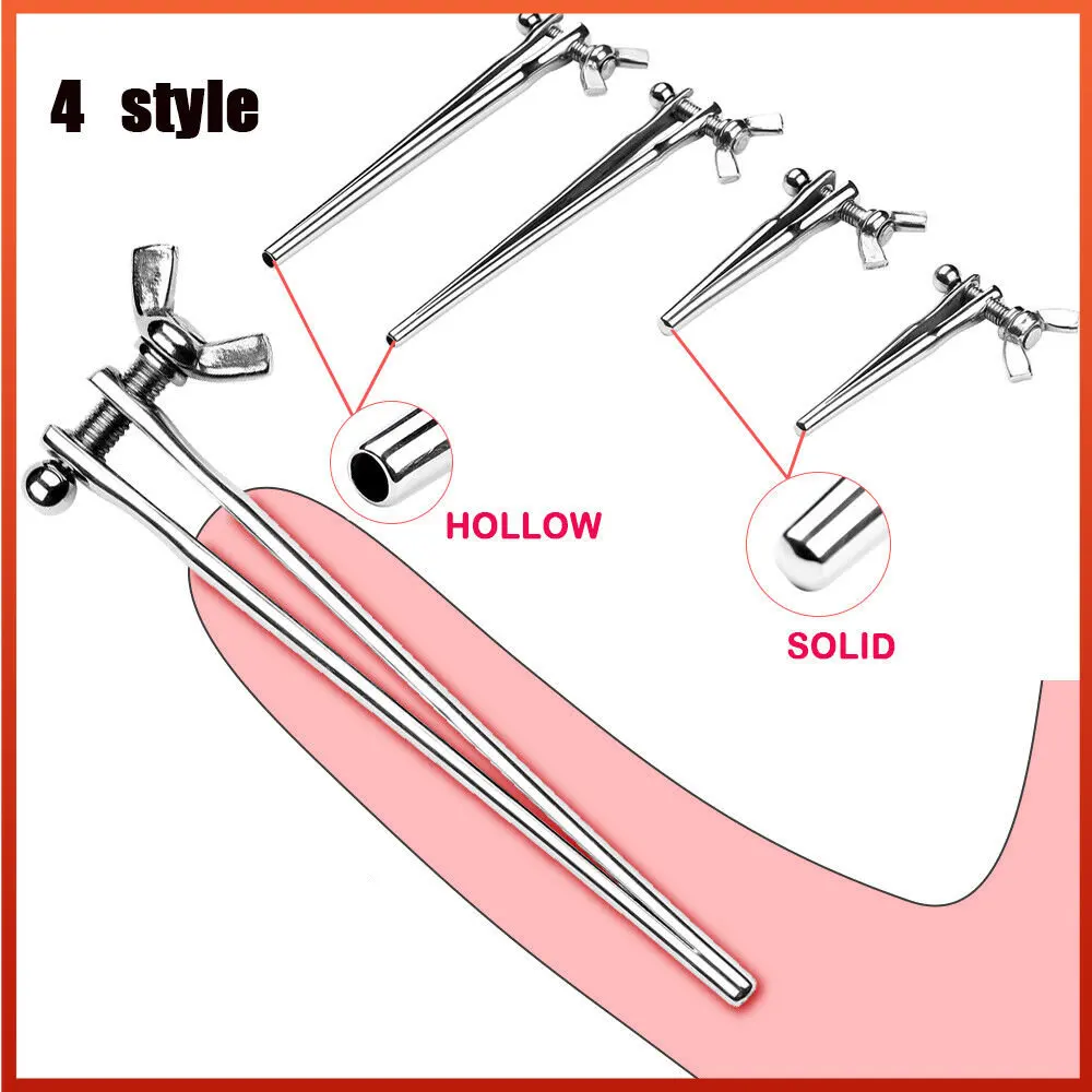 Adjustable Urethral Dilator Urethral Insert Sounding Rods Penis Plug Masturbator Men Urethra Steel Eye Stimulate Sex Toy For Men urethral dilator silicone urethral dilator
