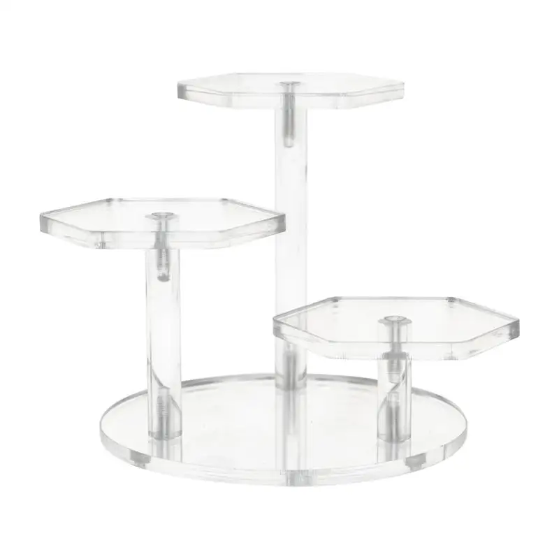 Jewelry Holder Cupcake Acrylic Riser Risers Stands Clear Stand For Dessert Rack Cup Cake