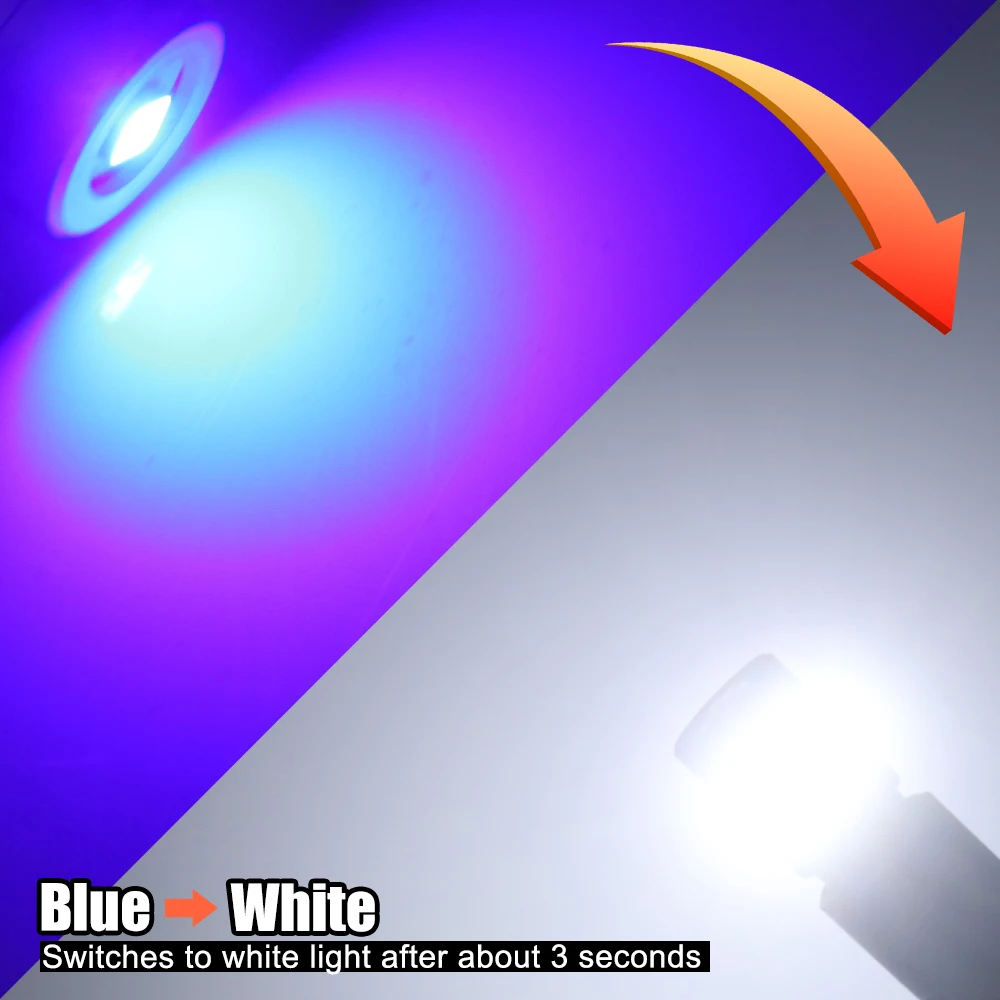 Blue With White