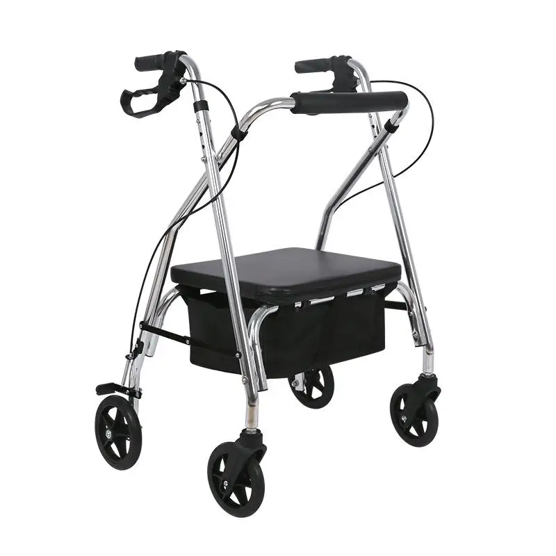 Walker for Elderly Aluminum Alloy Folding Portable Elderly Walker