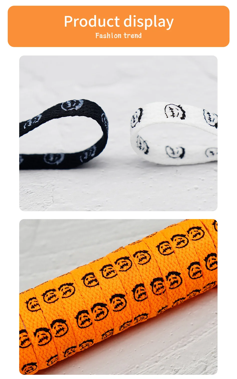 Coolstring 8 mm flache Schnürsenkel mit Grimace- und Old-Man-Aufdruck, Neuheit gemusterte Polyester-Schnürsenkel für AF1/AJ1-Lauf- und Joggingschuhe – Detail 9