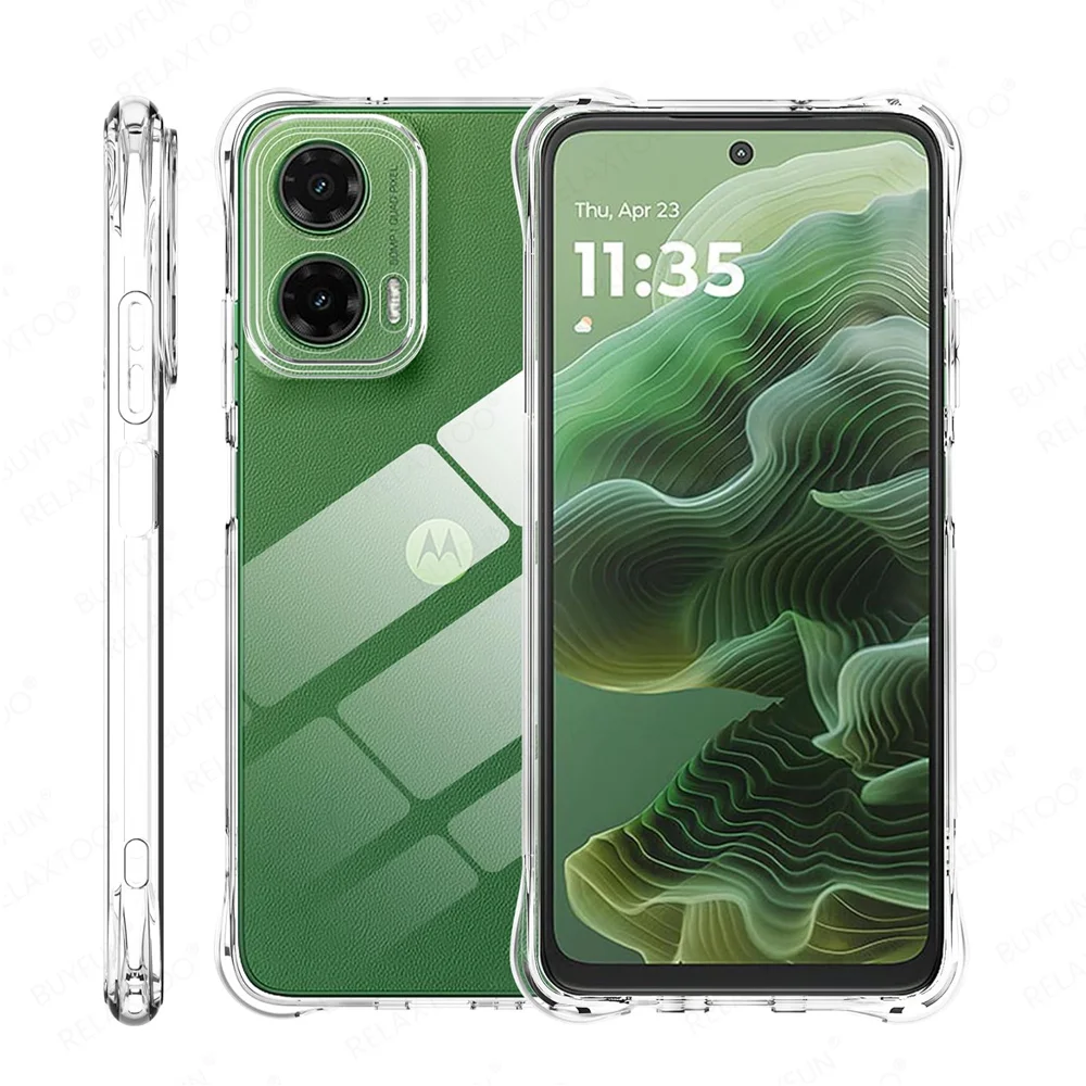 Motorola Moto G Series Anti-Yellow Transparent Shockproof Soft Back Case