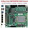 8-Bay Q670 B760 NAS Motherboard Intel 12-14th Gen LGA1700 8*SATA 2*NVMe 4*2.5G 1*PCIEX4 2*DDR5 17x17 Firewall Mini ITX Mainboard 2