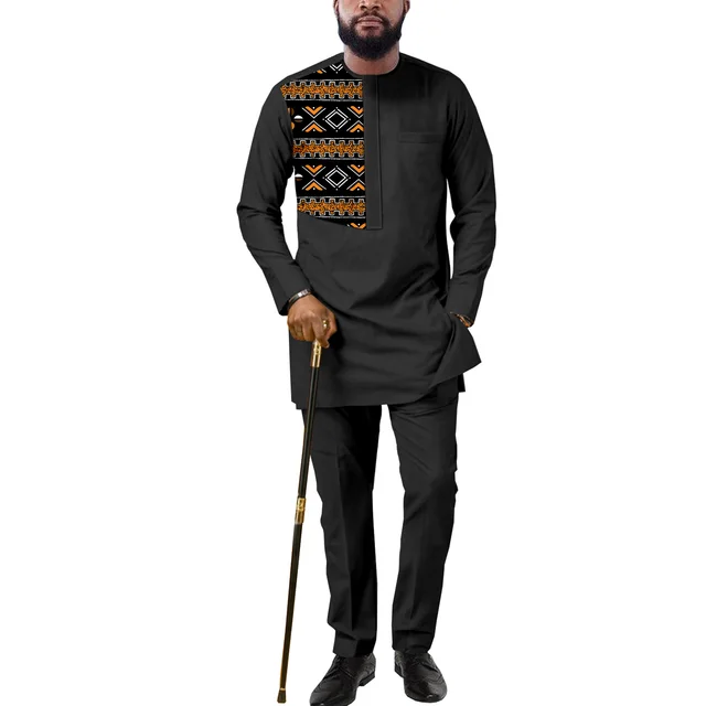 Emeka Long Sleeve Shirt Dashiki Outfit - Image 4