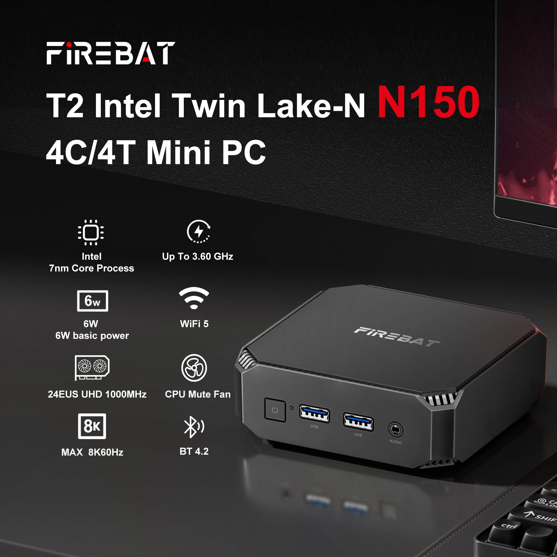 【新品】 ミニPC FIREBAT T2 N150 16GB/SSD:512GB Amazon.co.jp: FIREBATミニPC N150/16GB/512GB/WiFi/BT メモリと