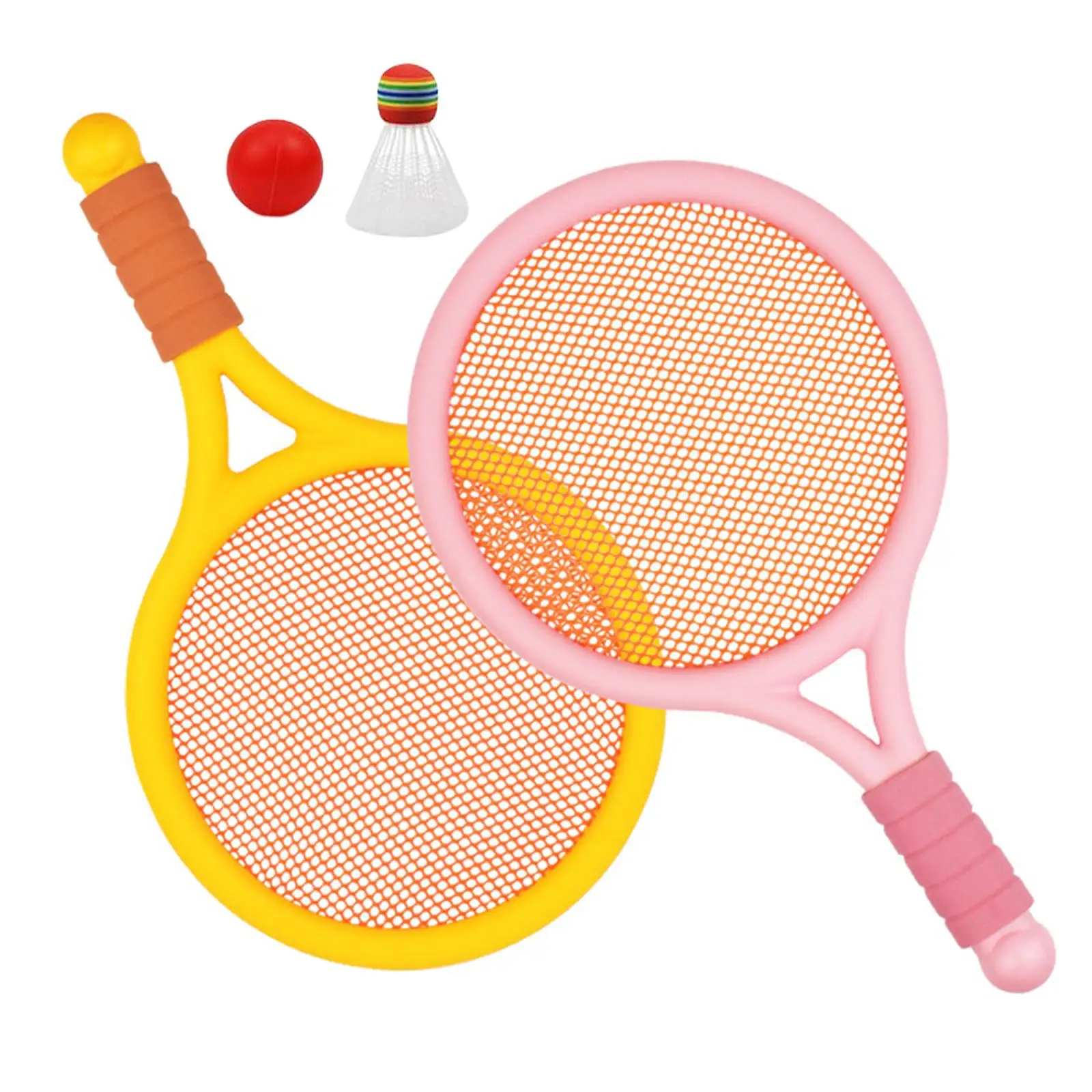 Lightweight Children's Badminton Tennis Set with Ball and Shuttlecock Racket for Girls Indoor Outdoor Toddlers Backyard Boys
