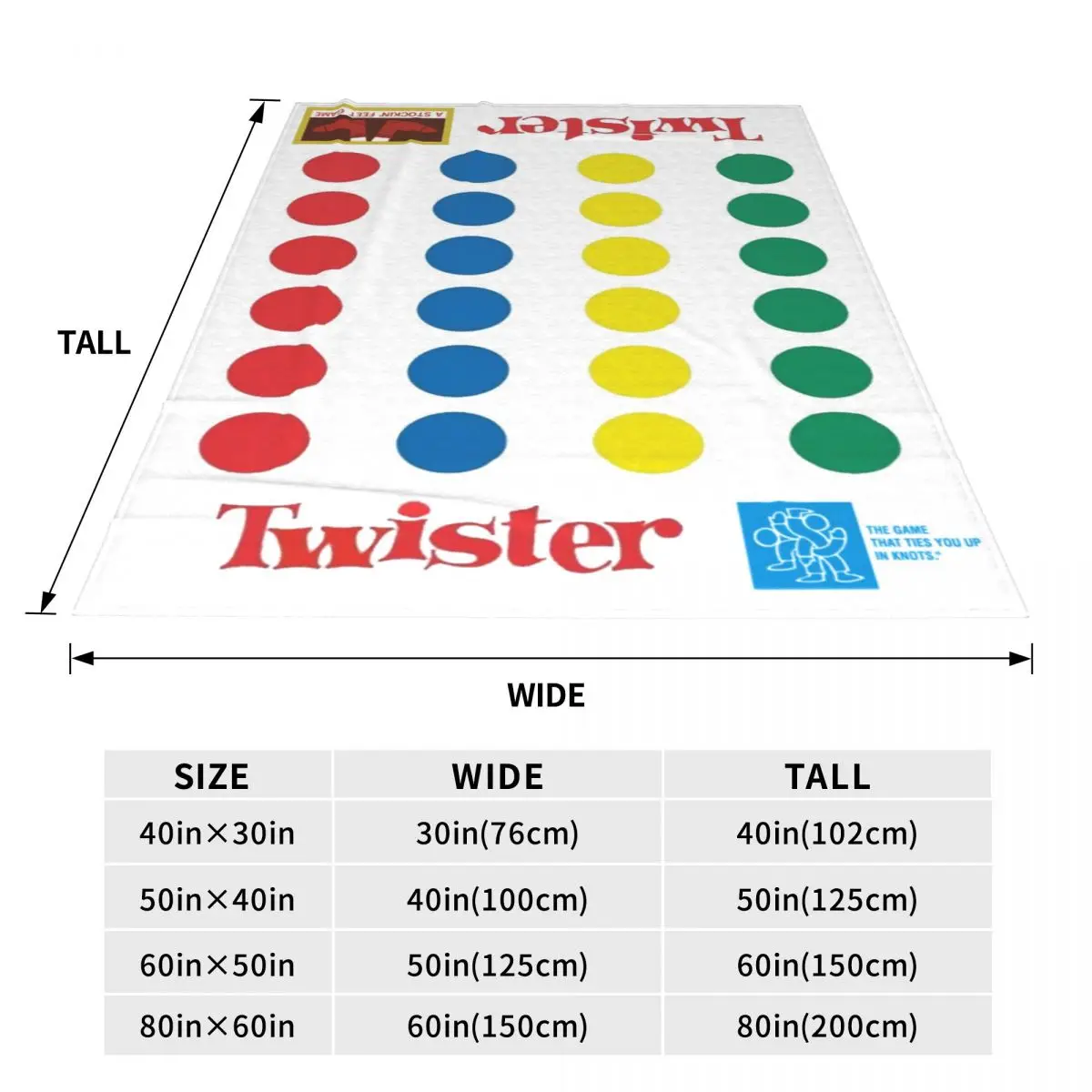 Throw Blanket The Twister Game Micro Fleece Blanket Four Sizes Blanket Personalized Portable For Living Room AntiPilling Blanket 5