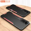 Aluminum Metal Case For Xiaomi Redmi Note 11S 11 Pro Plus 4G 5G Silicone Matte Cover Luxury Phone Case For Redmi Note 11E Pro 1