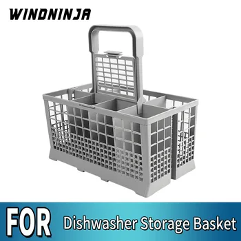 Universal Multifunctional Dishwasher Basket Knife and Fork Storage Basket Foldable Cutlery Holder Dishwasher Basket Spare Parts 1