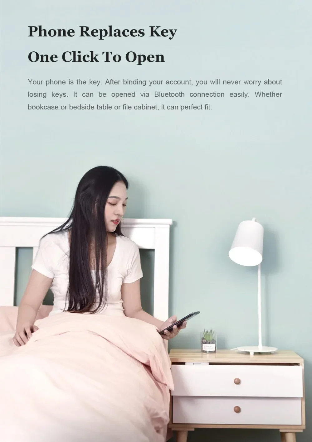 Xiaomi Mijia Yeelock Smart Drawer Cabinet Lock Control APP Remote Unlock description image 2