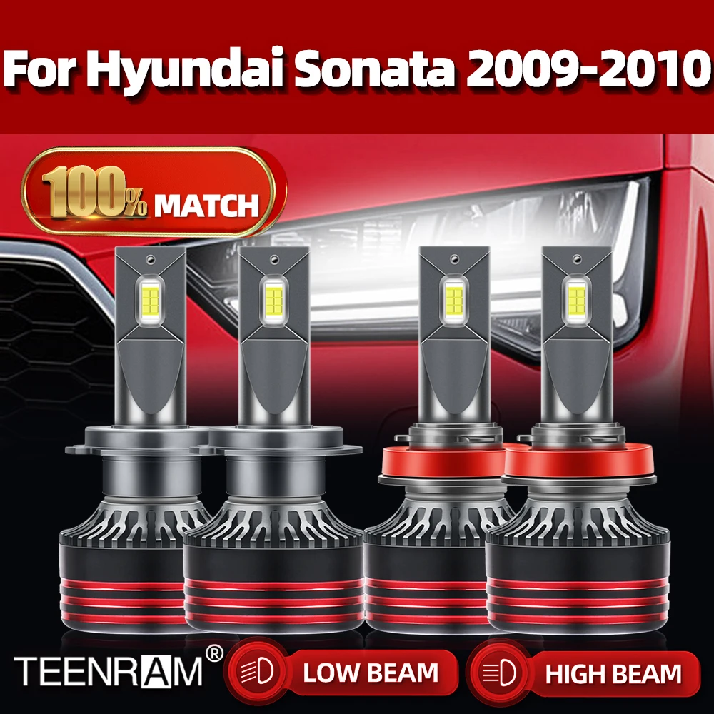 

Canbus светодиодный лампы для фар 240 Вт 40000LM Автомобильные фары 6000 К белый турбо автомобильные лампы 12 В 24 В для Hyundai Sonata 2009 2010