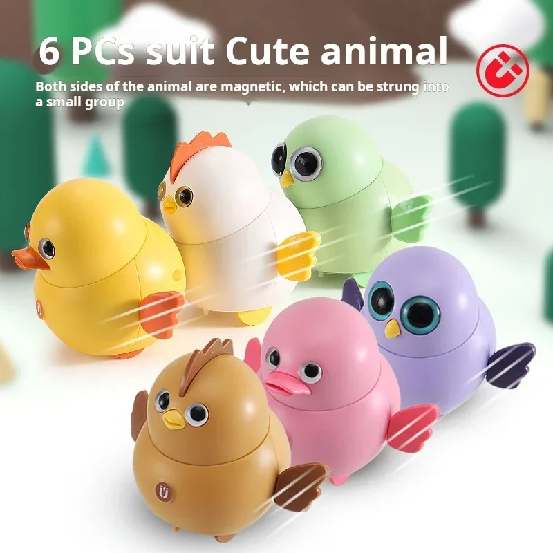 1Pcs Electric Walking Chick Cute Swinging Magnetic Toys, Swinging Toys Cute Swinging for Baby Toddler Girl Boy Kids 6